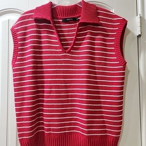 Zerica Women's Pink V-Neck Sweater